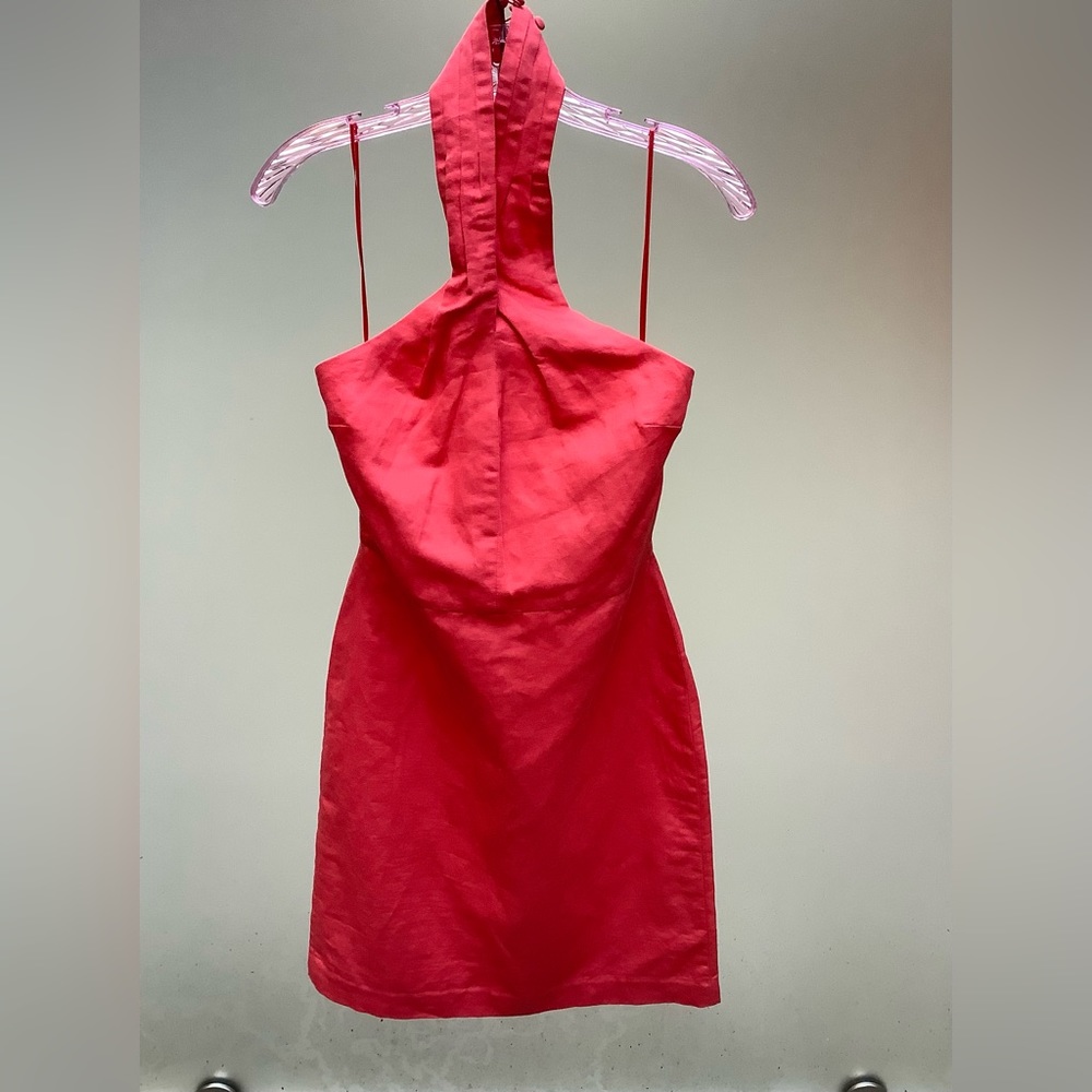 Petite Linen/Cotton Banana Republic Halter Dress